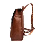 Large capacity oil wax leather backpack - Image 3