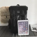 Large capacity premium vintage leather backpack - Image 10