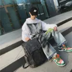 Large capacity premium vintage leather backpack - Image 17