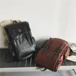 Large capacity premium vintage leather backpack - Image 7
