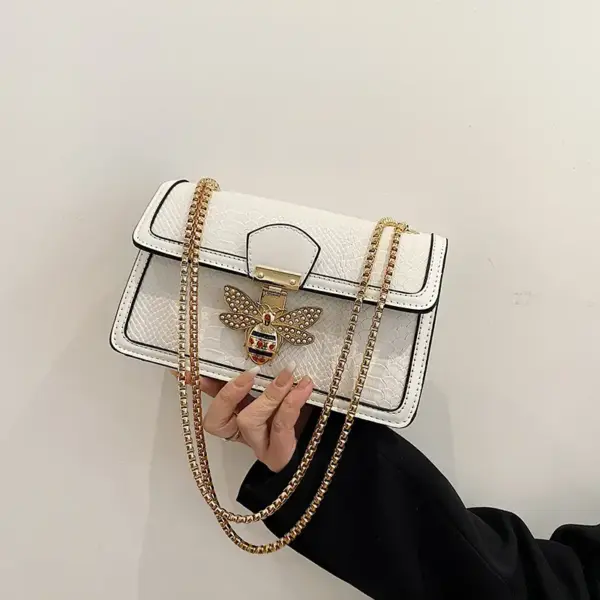 Little bee lock decor luxury chain bag - Image 6