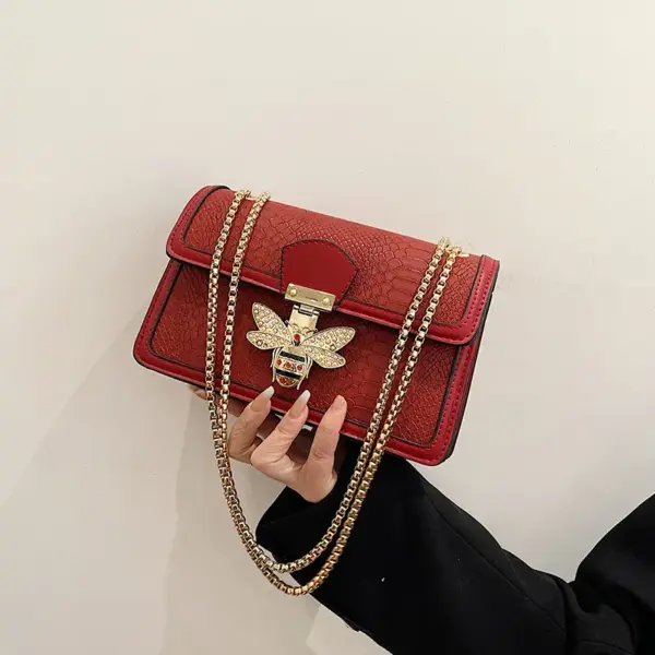 Little bee lock decor luxury chain bag - Image 8