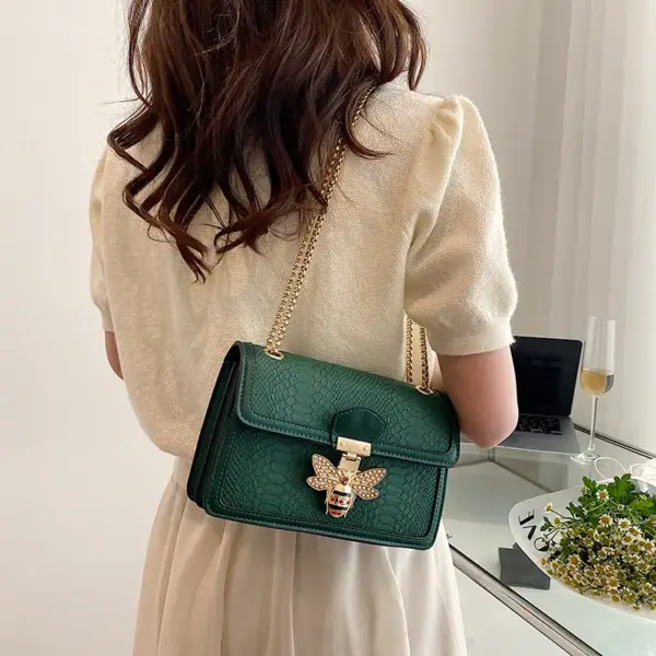 Little bee lock decor luxury chain bag - Image 9