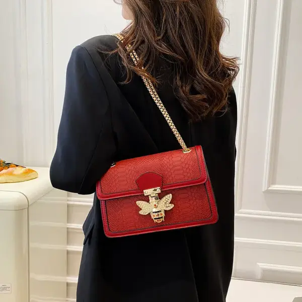 Little bee lock decor luxury chain bag - Image 14