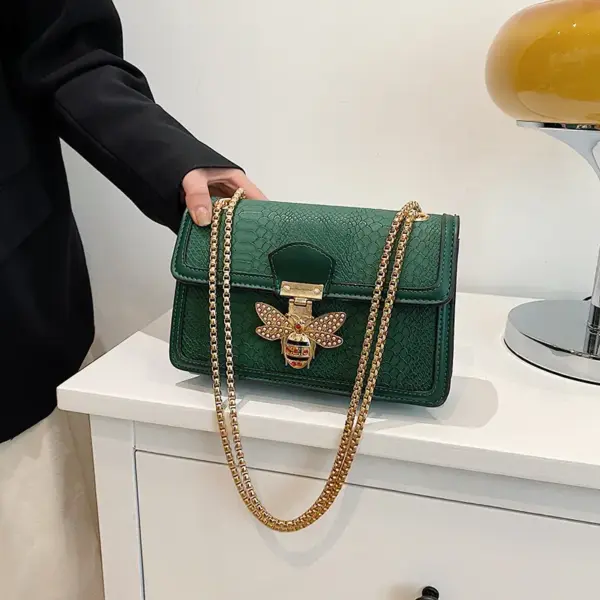 Little bee lock decor luxury chain bag - Image 4