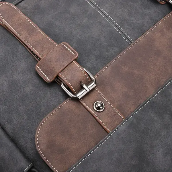 Mens vintage leather messenger bag - Image 4