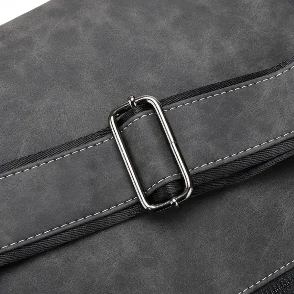 Mens vintage leather messenger bag - Image 6