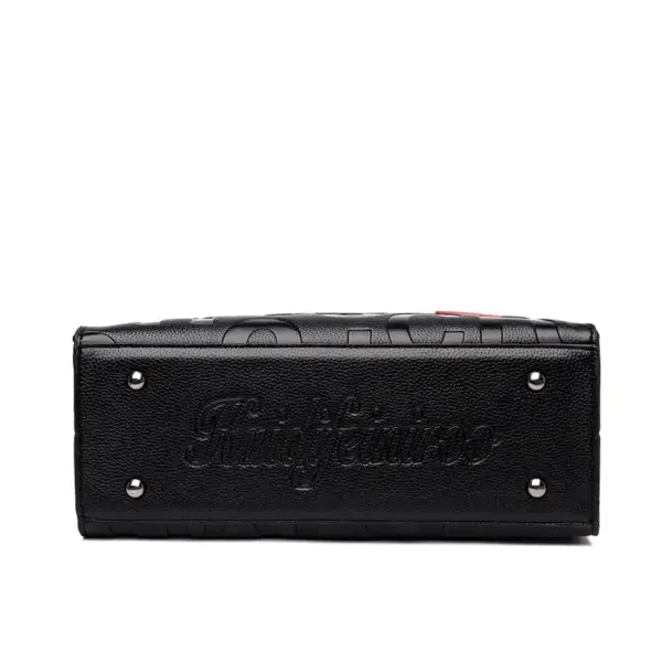 Modern letter indentation tote bag - Image 4