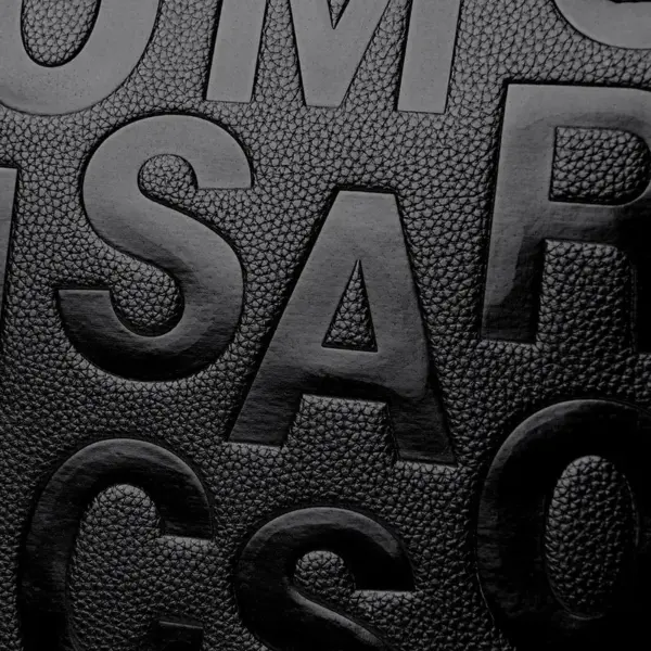 Modern letter indentation tote bag - Image 6