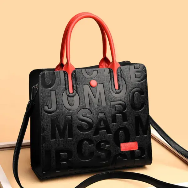 Modern letter indentation tote bag - Image 10