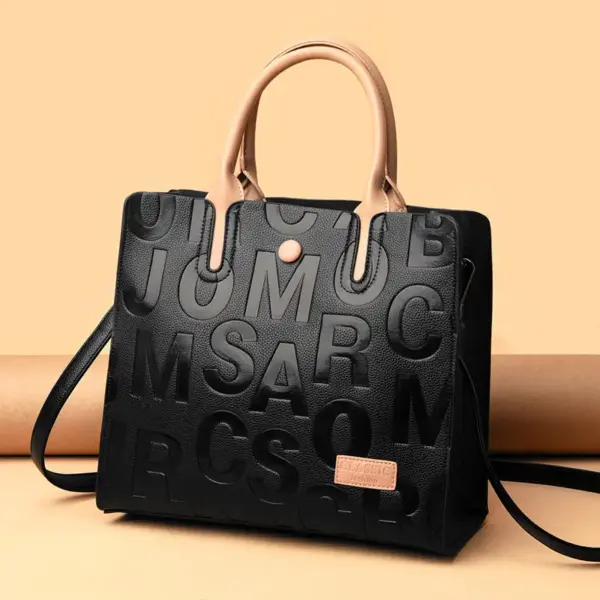 Modern letter indentation tote bag - Image 11