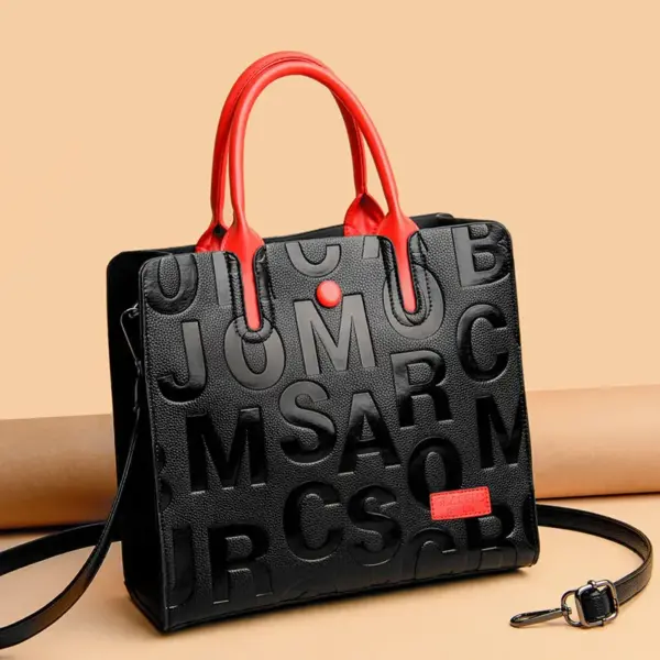 Modern letter indentation tote bag - Image 12