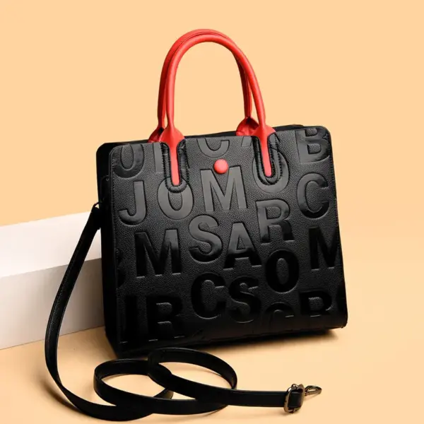 Modern letter indentation tote bag - Image 13