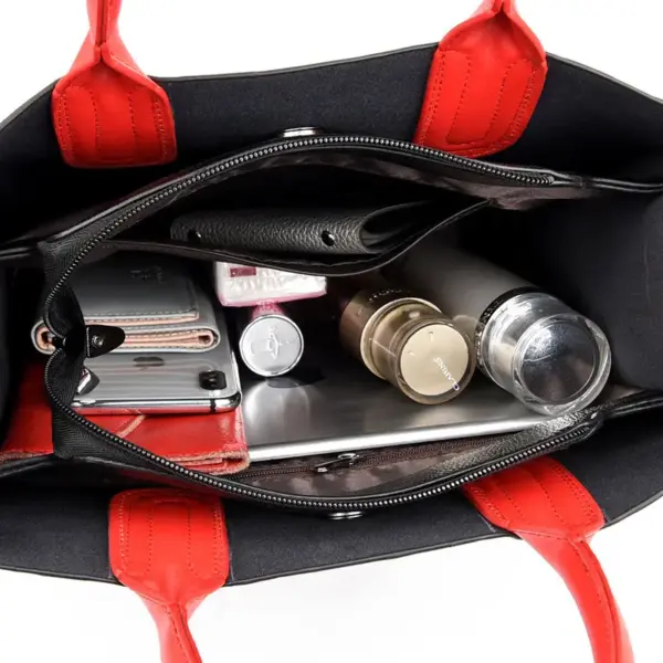 Modern letter indentation tote bag - Image 15