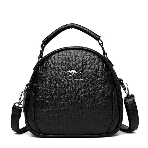 Round pattern croc curve designer bag - Image 1