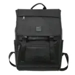 Vintage flap pattern large capacity backpack