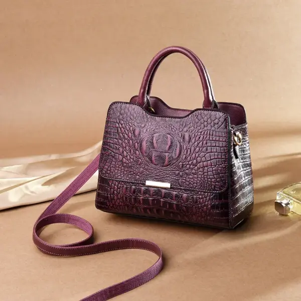 Vintage luxury crocodile tote bag - Image 6