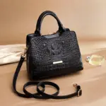 Vintage luxury crocodile tote bag - Image 8