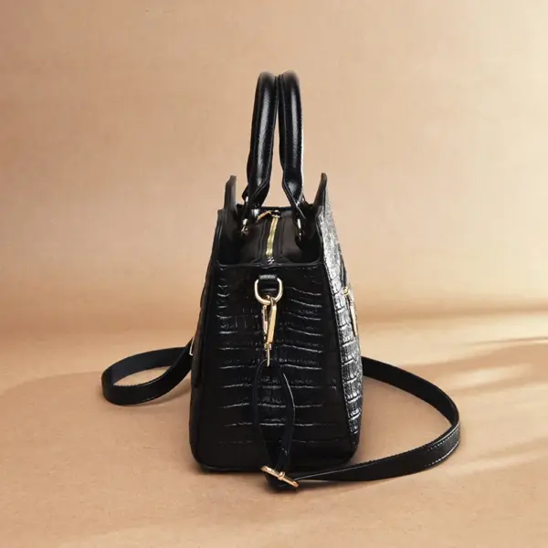Vintage luxury crocodile tote bag - Image 9