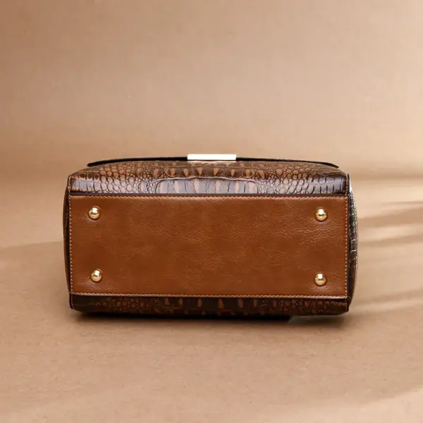 Vintage luxury crocodile tote bag - Image 10