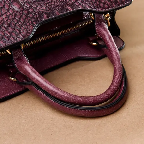 Vintage luxury crocodile tote bag - Image 14