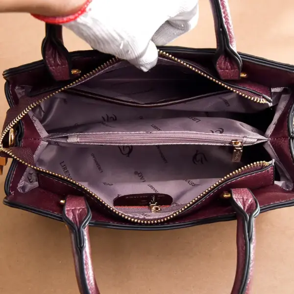 Vintage luxury crocodile tote bag - Image 20