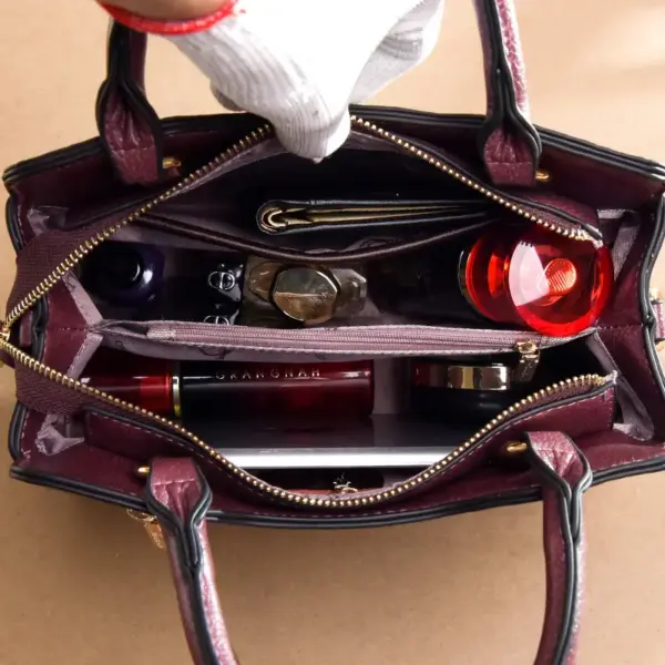 Vintage luxury crocodile tote bag - Image 21