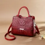 Vintage luxury crocodile tote bag - Image 3