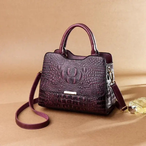 Vintage luxury crocodile tote bag - Image 5