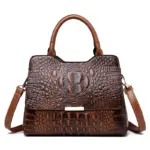 Vintage luxury crocodile tote bag