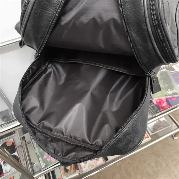 Vintage zipper closure large capacity backpack - Image 10
