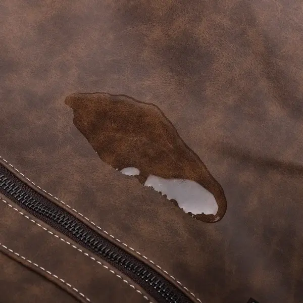 Vintage zipper closure mens messenger bag - Image 18