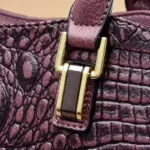 Luxury vintage crocodile pattern tote bag - Image 13