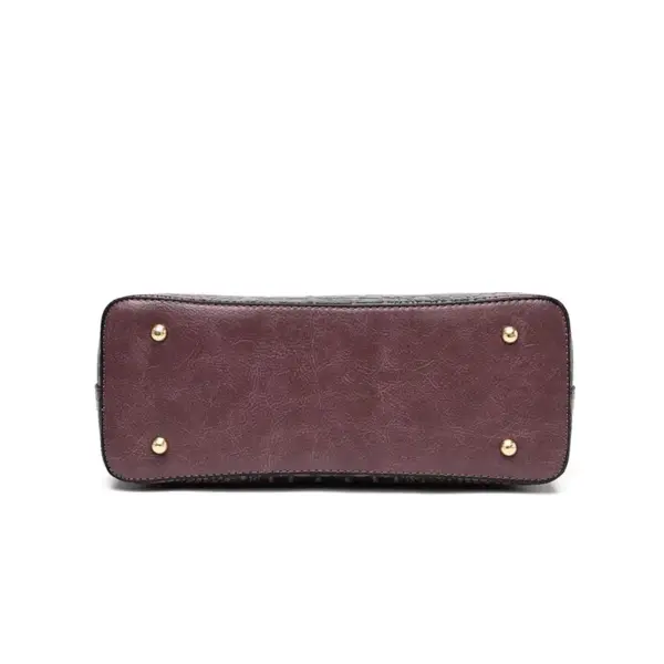 Luxury vintage crocodile pattern tote bag - Image 4