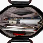 Round handle vintage croc tote bag - Image 15