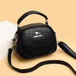 Stylish round croc curve designer bag - Image 9