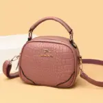Stylish round croc curve designer bag - Image 12