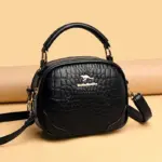 Stylish round croc curve designer bag - Image 13