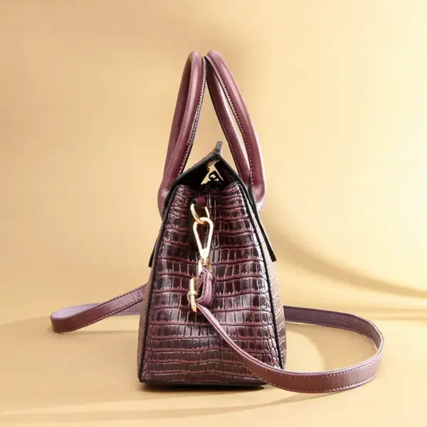 Vintage crocodile luxury designer tote - Image 10