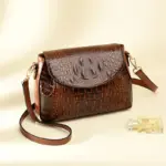 Vintage luxury crocodile pattern shoulder bag - Image 8