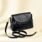 Vintage luxury crocodile pattern shoulder bag - Image 12