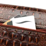 Vintage luxury crocodile pattern shoulder bag - Image 17