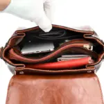 Vintage luxury crocodile pattern shoulder bag - Image 20