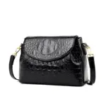 Vintage luxury crocodile pattern shoulder bag - Image 2