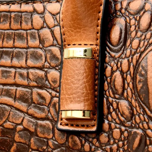 Vintage stylish crocodile tote bag - Image 10