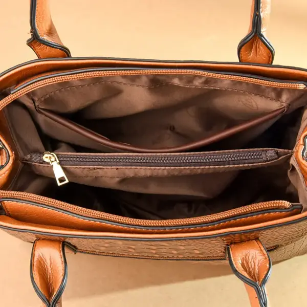 Vintage stylish crocodile tote bag - Image 13