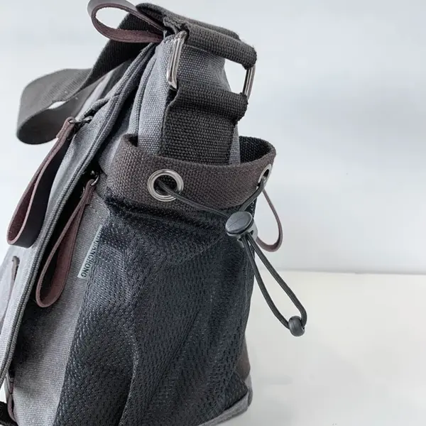 Canvas large capacity messenger bag - Image 3