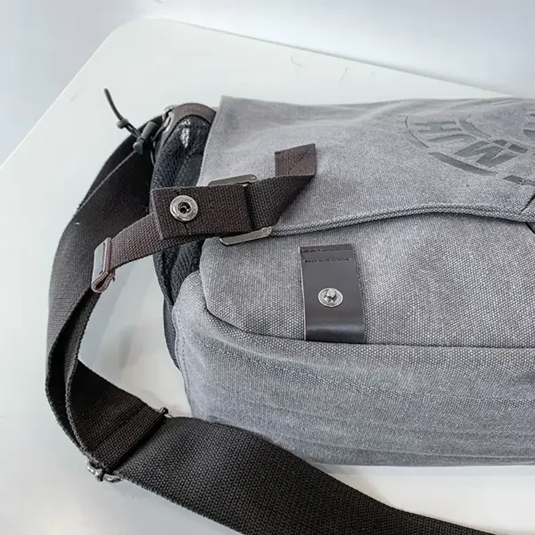 Canvas large capacity messenger bag - Image 8