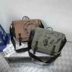 Canvas large capacity messenger bag - Image 12