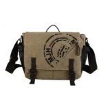 Canvas large capacity messenger bag
